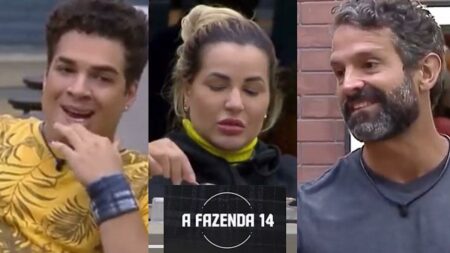 Lucas, Deolane e Iran.