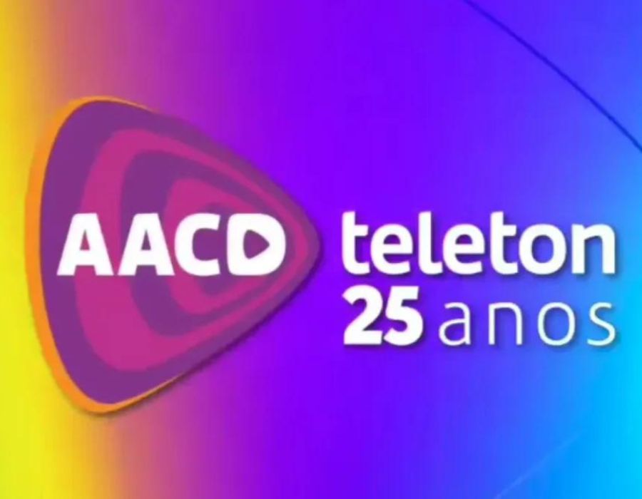 Logo do AACD, Teleton 25 anos