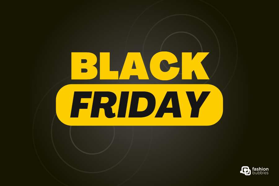 Imagem em fundo preto com "Black Friday" escrito de amarelo. 