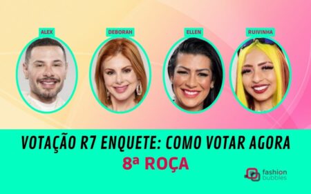 Montagem com os três roceiros para ilustrar a matéria de como votar na Fazenda