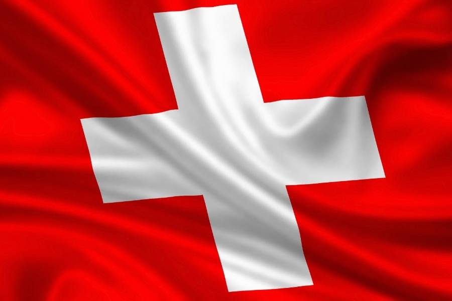 Bandeira da Suiça.