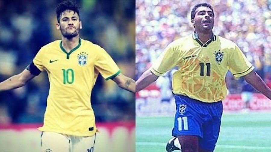 Neymar e Romário.