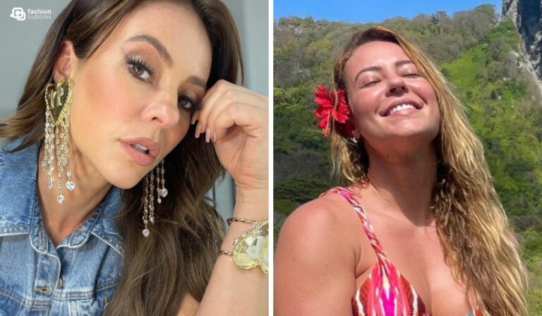Montagem com fotos de Paolla Oliveira