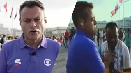Eric Faria, da Globo, é detonado após empurrar torcedor ao vivo na Copa do Mudo do Catar