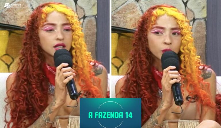 Montagem com fotos de Ruivinha de Marte na Live do Eliminado