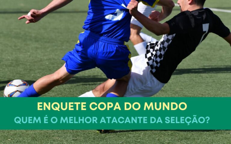 Montagem para ilustrar a enquete Copa do Mundo de quem é o melhor atacante da seleção