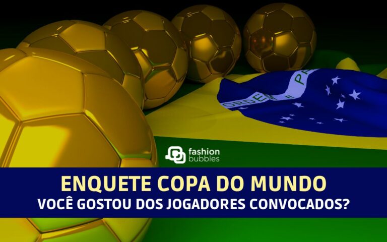 Montagem com bolas de futebol e a bandeira do Brasil para ilustrar a enquete Copa do Mundo