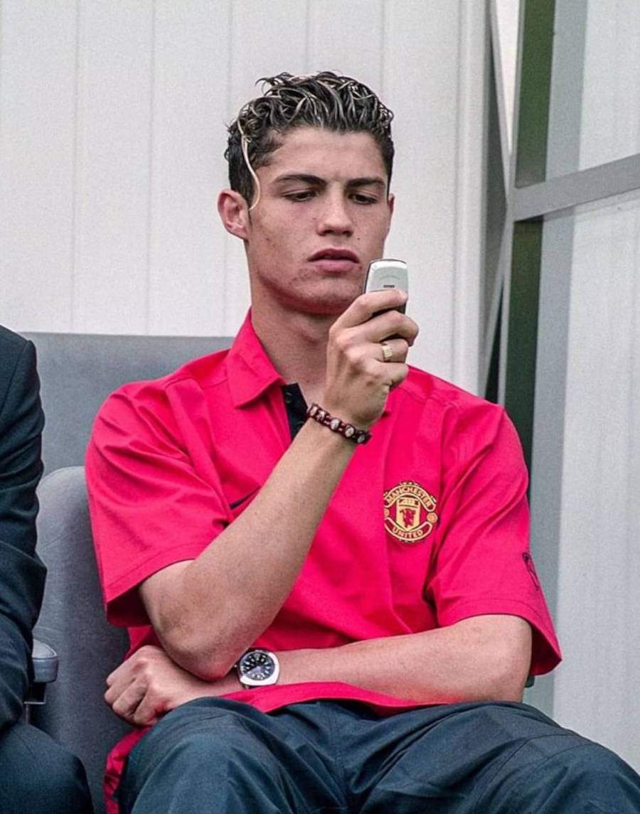Cristiano Ronaldo mais novo no Manchester United