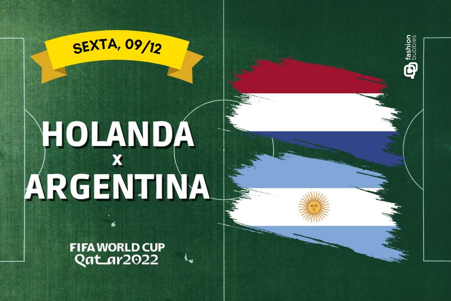 que horas começa o jogo Holanda x Argentina hoje na Copa do Mundo
