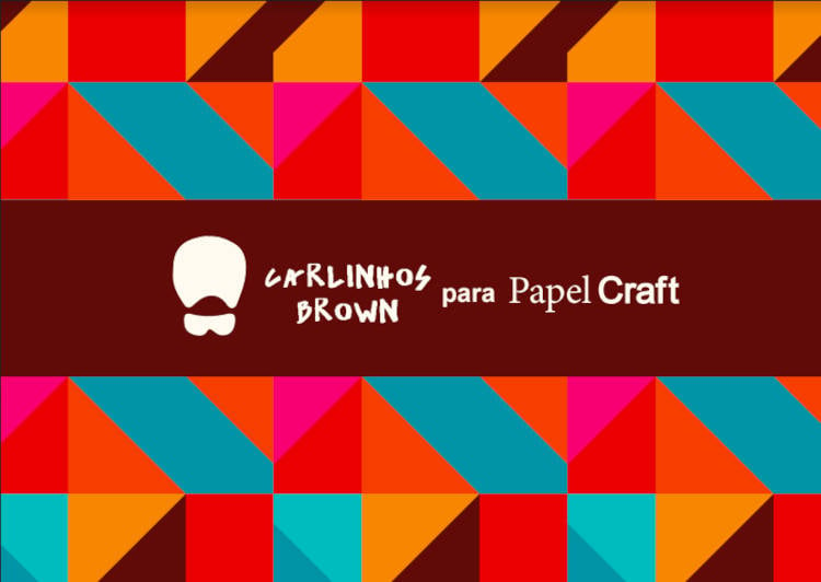 Foto da logo da parceria de Carlinhos Brown com a Papel Craft