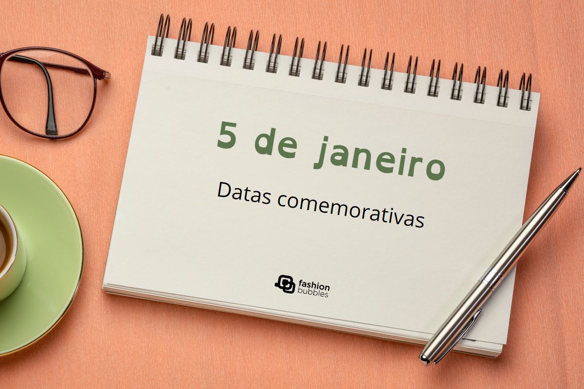 Foto de caderno com data 5 de janeiro.