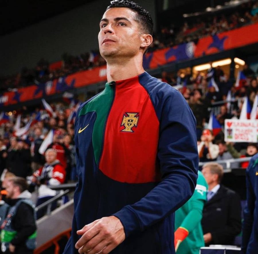 Foto de Cristiano Ronaldo durante a Copa do Mundo 2022