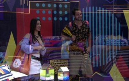 Larissa Tomásia e Gustavo Marsengo na Casa de Vidro do BBB. Dinâmica retorna no BBB 23