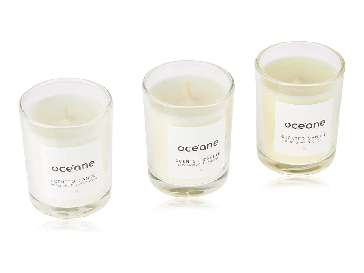 Foto de 3 velas perfumadas da Océane.