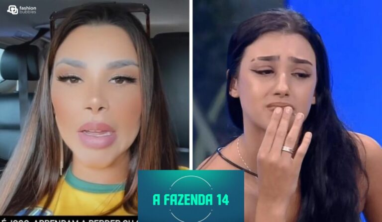 Montagem com fotos de Jenny e Bia Miranda