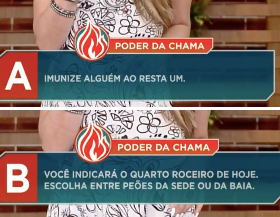 Opções do poder da Chama Vermelha da semana em A Fazenda 2022