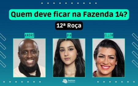 Votação + Enquete a Fazenda 2022 12ª Roça (08/12): quem fica no TOP 5, André, Bia ou Moranguinho? Quem sai?
