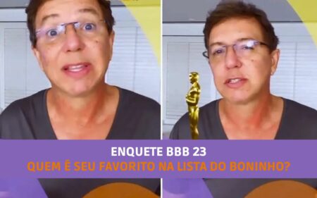 Montagem do Boninho para ilustrar a enquete BBB 23 de favoritos da lista