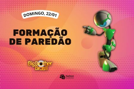 fundo rosa e laranja com imagem do robô e que horas começa o BBB 23 hoje, 22/01