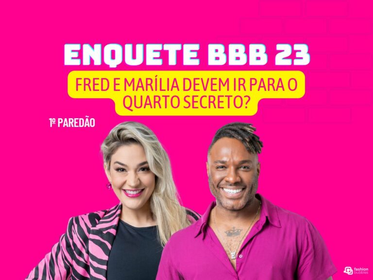 Montagem com Fred Nicácio e Marília do BBB 23 1º Paredão.