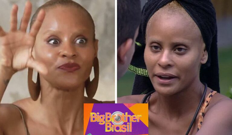 Montagem com fotos de Aline no BBB 23