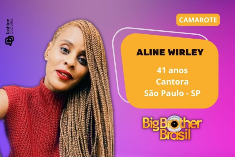 Montagem com as informações de Aline Wirley do BBB 23