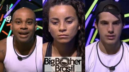 Cezar, Domitila e Gabriel no BBB 23