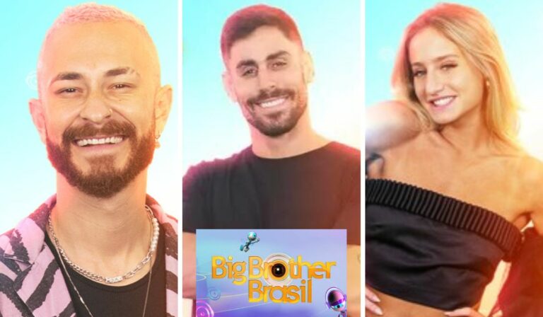 Montagem com fotos de Fred, Antonio e Bruna