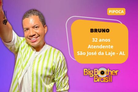 foto de Bruno Nogueira, participante confirmado da Pipoca do BBB 23