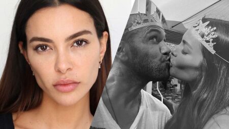 Joana Sanz e Daniel Alves nas redes.