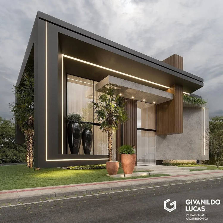 Fachada de Muro de Casas: Como Dar um Novo Visual à Sua Casa - Arquitetura  e Decoração