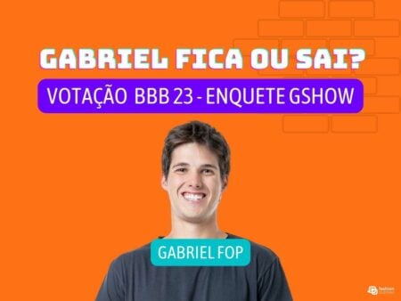 Gshow BBB 23 votação + enquete 2º Paredão: Gabriel Fop fica ou sai? Vote!