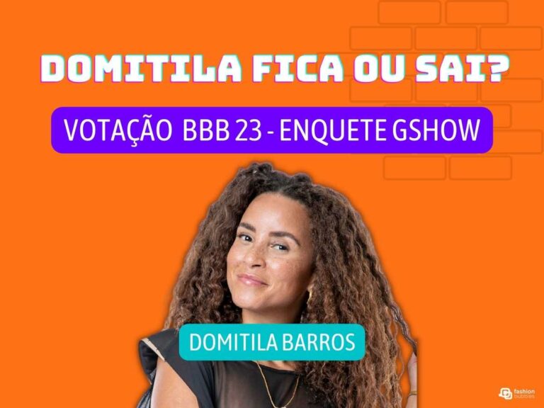 Montagem com foto de Domitila do BBB 23.