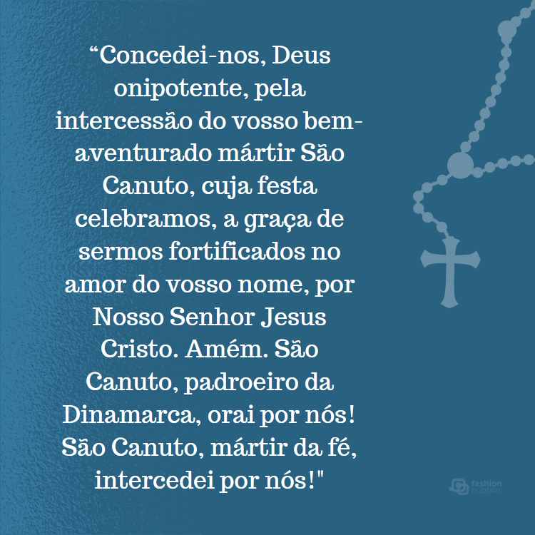 Oração a São Canuto.