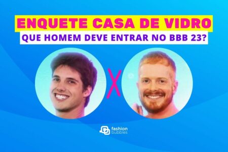 Montagem com Gabriel e Manoel para ilustrar a enquete BBB da Casa de Vidro