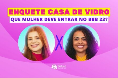 Montagem com Paula e Giovanna para ilustrar a enquete BBB da Casa de Vidro