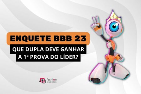 Montagem com o robô do BBB para ilustrar a enquete BBB 23 da Prova do Líder