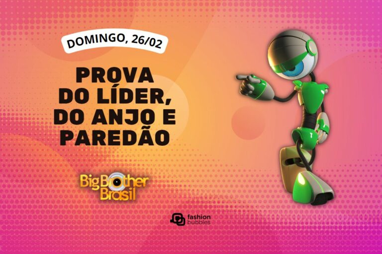 fundo rosa e laranja com imagem do robô e que horas começa o BBB 23 hoje, 26/02