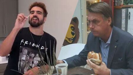 Caio Castro faz jantar especial para receber Bolsonaro nos EUA e vira piada nas redes: “Finalmente”