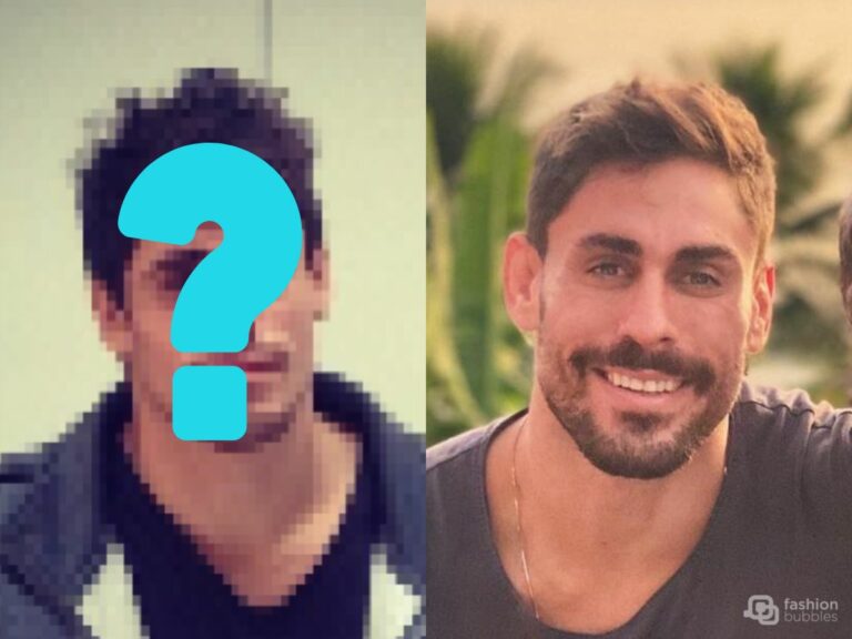 Cara de Sapato em montagem de antes e depois, com ponto de interrogação azul no rosto.