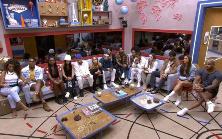 Brothers reunidos durante a votação do 7º Paredão do BBB 23