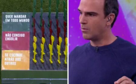 Tadeu Schmidt no Jogo da Discórdia do BBB 23
