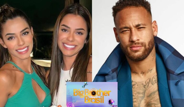 Montagem com fotos de Key, Keyt e Neymar