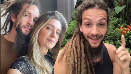 Leticia Spiller e Pablo Vares no Instagram.