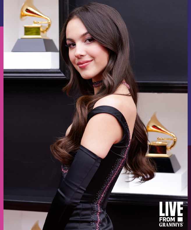 Olivia Rodrigo no Grammy 2022.