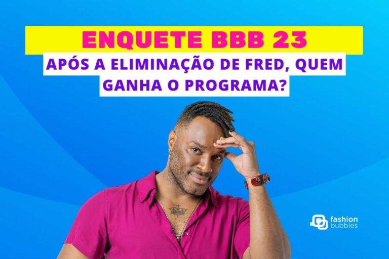 Montagem da eliminação de Fred Nicácio para ilustrar a enquete BBB 23