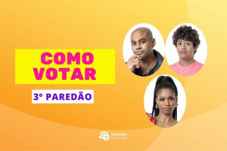 Montagem do Paredão do BBB 23 com Cezar, Mosca e Tina para ilustrar a matéria de como votar no Gshow
