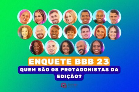 Montagem com todos os brothers para ilustrar a enquete de quem são os protagonistas do BBB 23