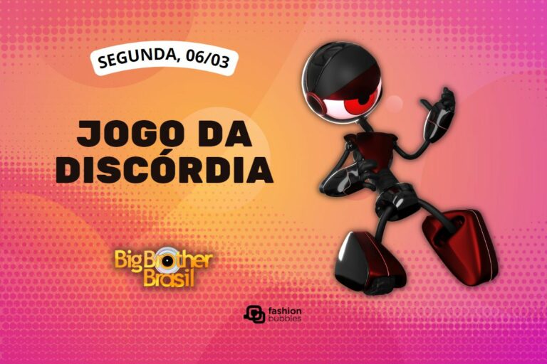 fundo rosa e laranja com imagem do robô e que horas começa o BBB 23 hoje, 06/03