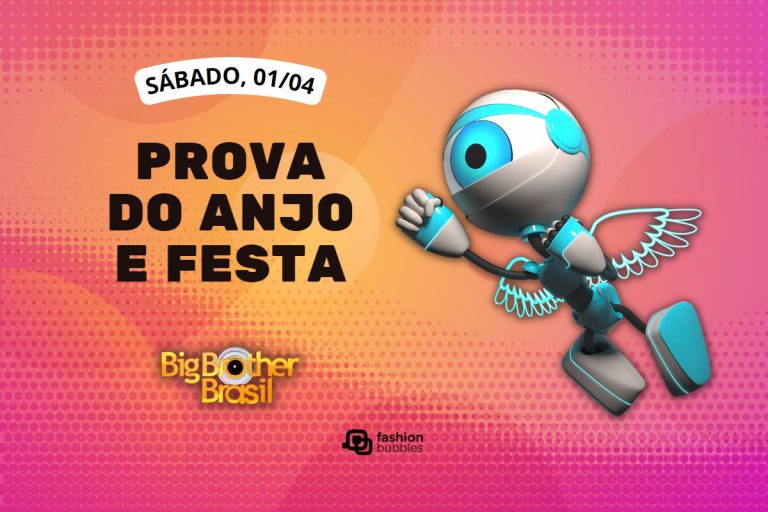 fundo rosa e laranja com imagem do robô e que horas começa o BBB 23 hoje, 01/04